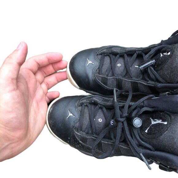 Rare 2016 Air Jordan 6 Rings GS 'Black' Size 5 - Picture 16 of 16